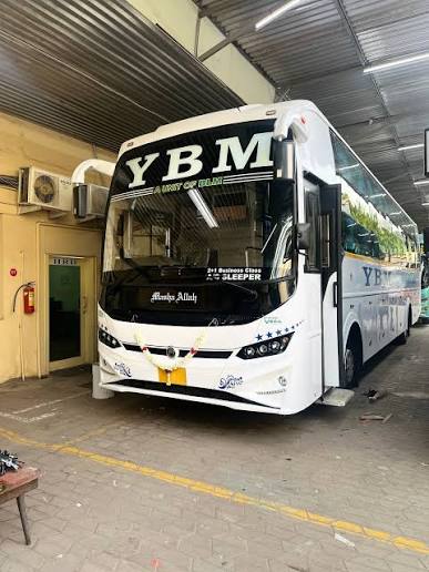 YBM Travels bus
